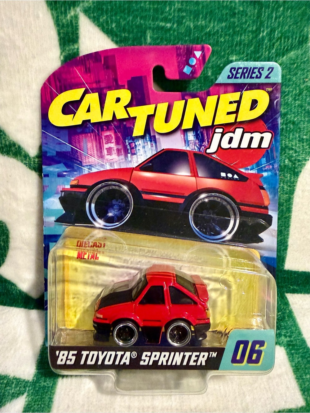 Toyota Sprinter 85 AE86 Red Car Tuned JDM Series 2 Diecast Collectible Cartuned